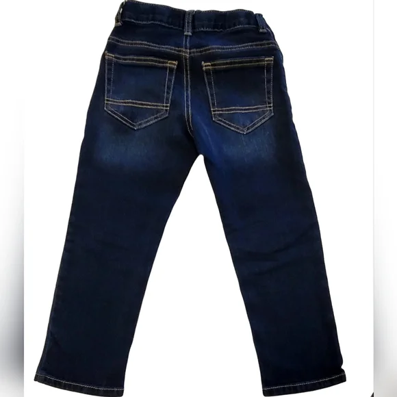 Cat & Jack Toddler Boys' Fit Straight Dark Wash Jeans size 4t - Picture 7 of 10